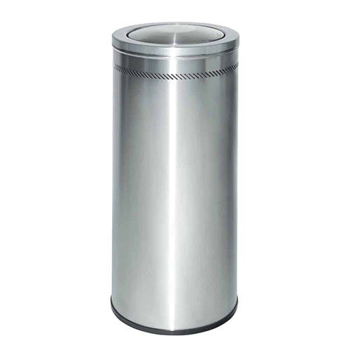 Papelera inoxidable 57L con cabezal basculante