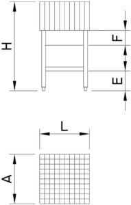 Tajo de madera de abedul medidas