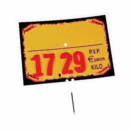 Cartel precio pergamino