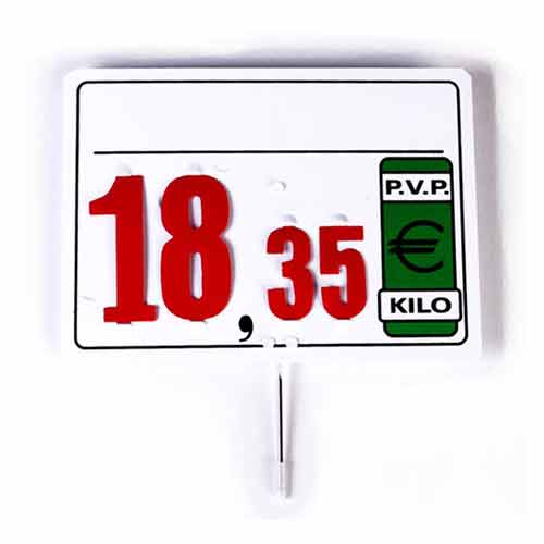 Cartel precio universal Yoni