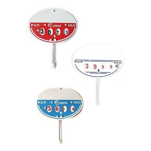 Portaprecio universal &oacute;valo (tres modelos)