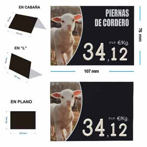 Portaprecios cordero
