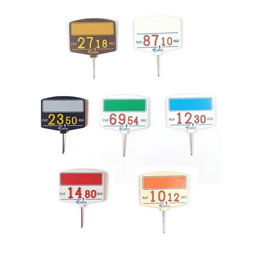 Portaprecios universales modelo titanio varios colores