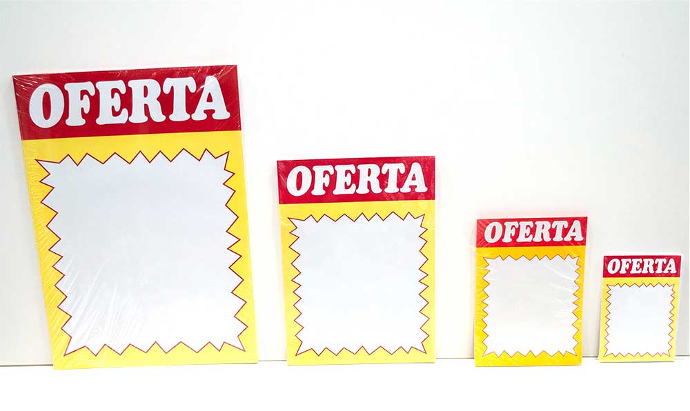 Carteles de oferta modelos