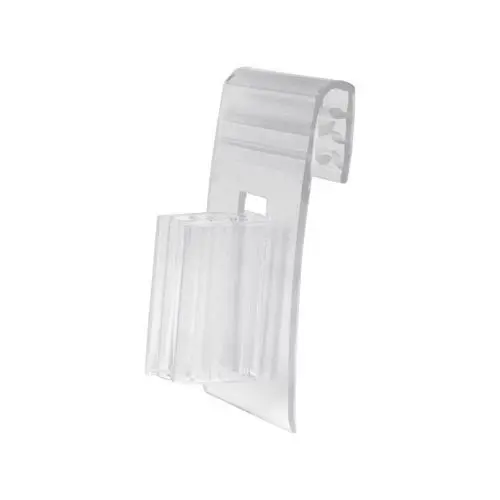 Gripper vertical para colocar carteles promocionales en perfil de lineal
