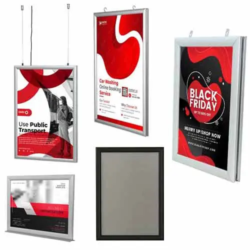 Maros de aluminio para posters publicitarios