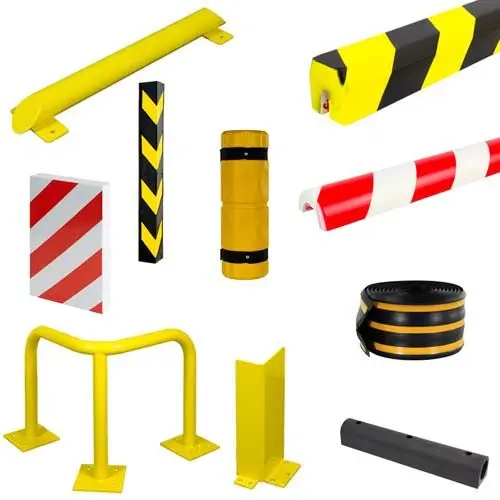 Protectores para estanter&iacute;as, plazas de garaje, muelles, etc. en materiales flexibles y r&iacute;gidos