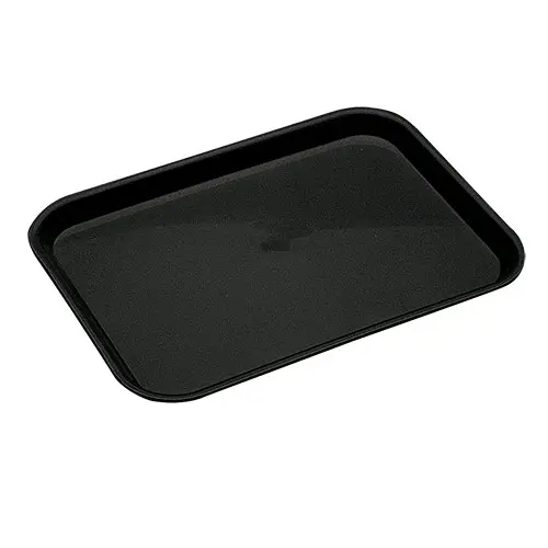 Bandeja de presentación negra profesional para hostelería y catering.